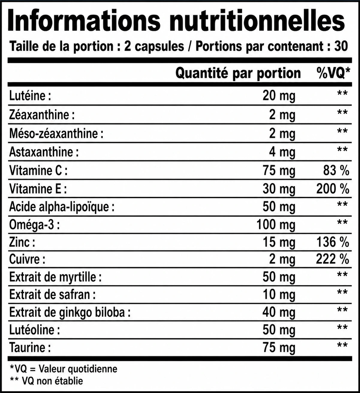 Elonaya Formule Avancée Vision 15-en-1